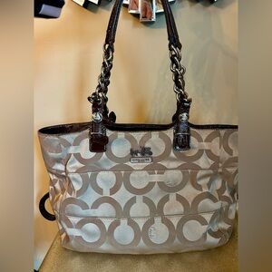 Coach Signature Brown Tote Bag